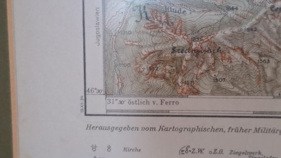 Landkarte von Villach OG