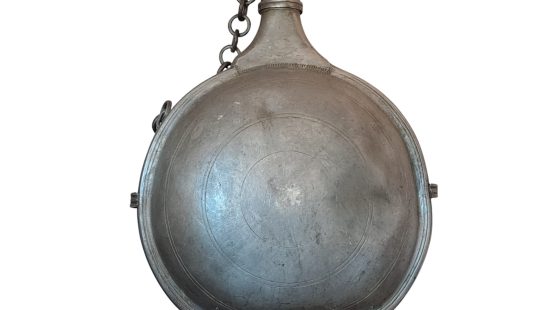 Historische Zinnflasche BÜ OG