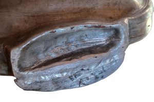 Historische Zinnflasche BÜ OG