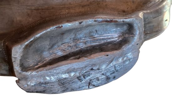 Historische Zinnflasche BÜ OG