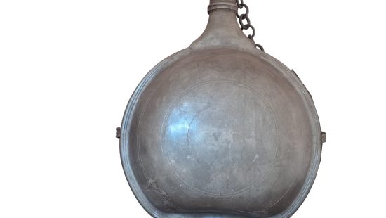 Historische Zinnflasche BÜ OG