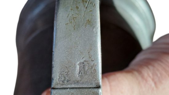 Historischer Zinnkrug BÜ OG