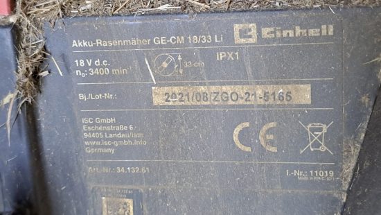 Akku Rasenmäher A