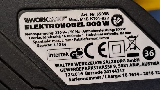 Elektrohobel