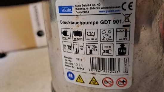 Drucktauchpumpe
