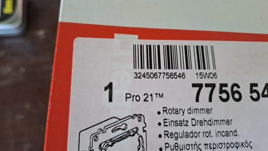 Einsatz Drehdimmer K14