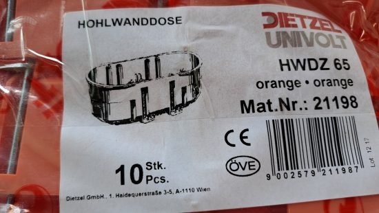 Hohlwanddosen K14