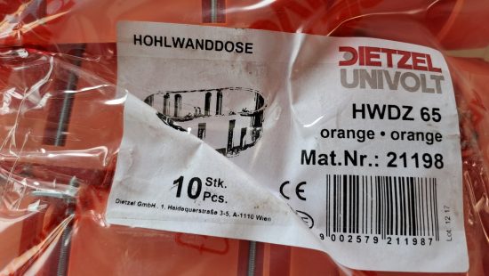 Hohlwanddosen K14