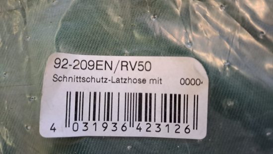Schnittschutz Latzhose K4 SV