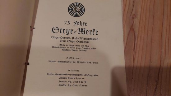 Zeitschrift 75 Jahre Steyr Werke