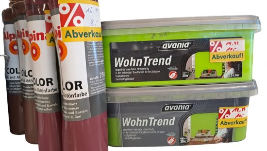 Wohnraum- und Abtönfarben