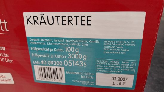 Kräutertee E