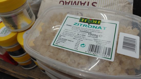 Diverse Lebensmittel E