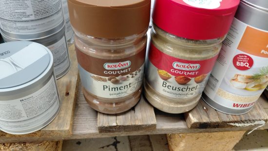 Diverse Lebensmittel E