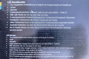 Wandleuchten Set