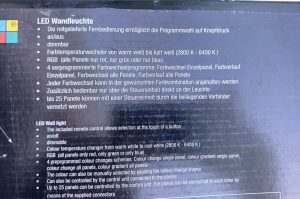 Wandleuchten Set
