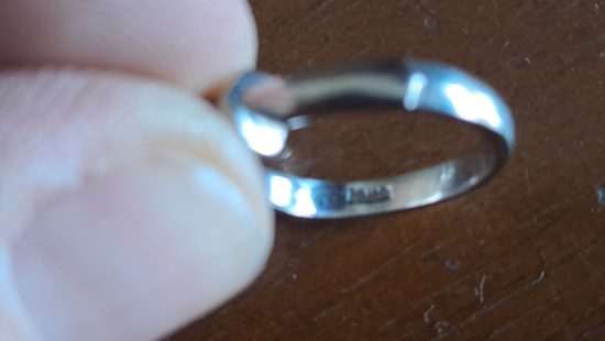 Weißgoldring GZ