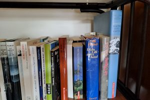Bücherregal mit Büchern
