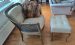 Fauteuil mit Hocker