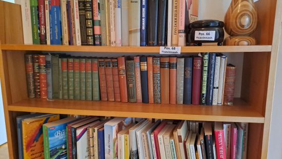 Bücherregal mit Büchern VZ