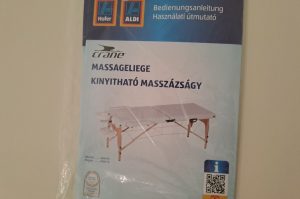 Klappbare Massageliege PRIV.