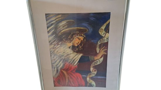 Übermaltes Druckbild