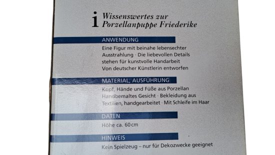 Porzellanpuppe Friederike