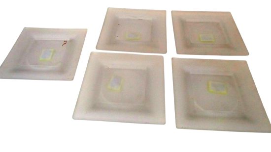 Kerzenteller glas