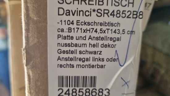 Eckschreibtisch Davinci