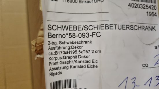 Schwebetürschrank Berno
