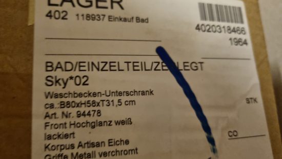 Waschbecken Unterschrank Sky