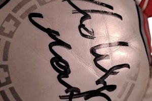 Fußball mit Signaturen 1 OG