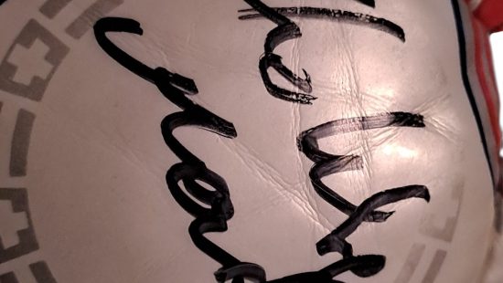 Fußball mit Signaturen 1 OG