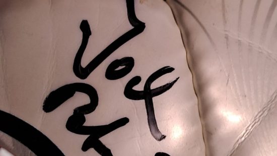 Fußball mit Signaturen 1 OG