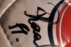 Fußball mit Signaturen 1 OG