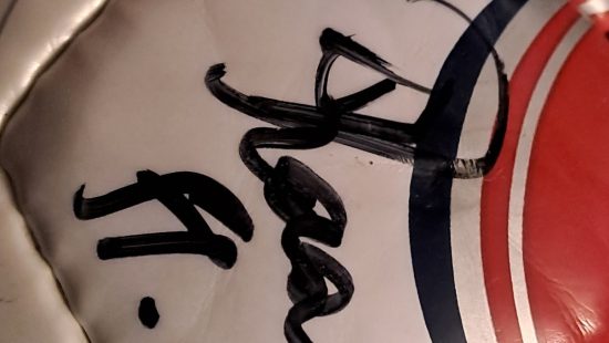 Fußball mit Signaturen 1 OG