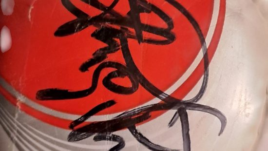 Fußball mit Signaturen 1 OG