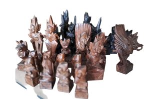 Asiatische Schachfiguren