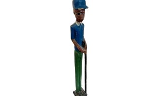 Holzfigur Golfer