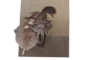 Karte mit Metallapplikation