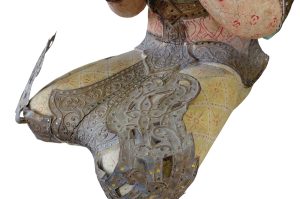 Asiatische Holzstatue