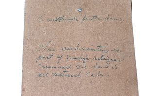 Afrikanisches sakrales  Sanddruckbild