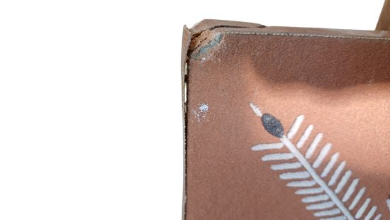 Afrikanisches sakrales  Sanddruckbild