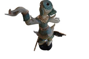 Asiatische Holzstatue