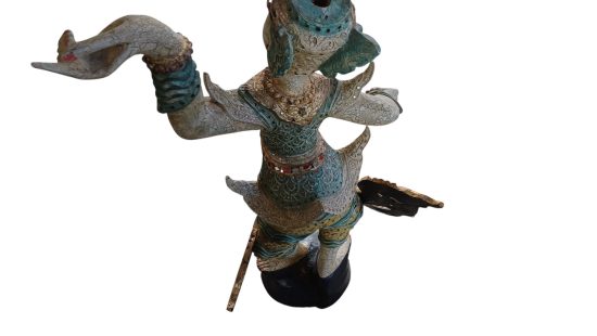 Asiatische Holzstatue