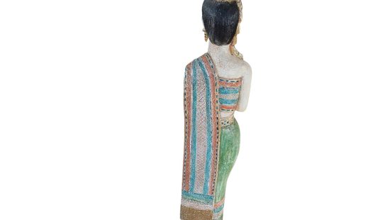 Asiatische Holzstatue