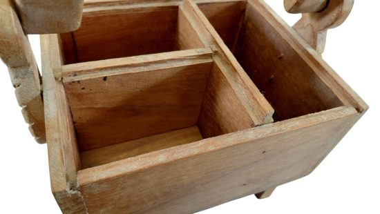 Afrikanisches Holzgefäß