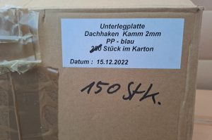 Unterlegplatten Dachhaken