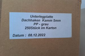 Unterlegplatten Dachhaken