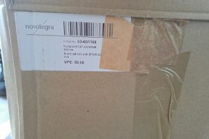 Paletteninhalt mit Montagematerial